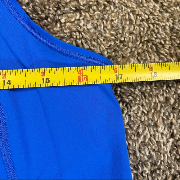 Lululemon Sculpt Tank Top Blue Women’s Size 6 Mesh Reflective Lightweight Run - Picture 4 of 5